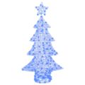 vidaXL Vianočný stromček 160 LED Modrá 150 cm Akryl