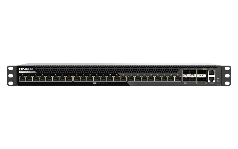 QNAP riadený switch QSW-M7230-2X4F24T (24x 10GbE port, 4x 25Gb port, 2x 100Gb port)