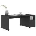 vidaXL Konferenčný stolík sivý 90x45x35 cm drevotrieska