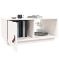 vidaXL Konferenčný stolík biely 80x50x35,5 cm borovicový masív