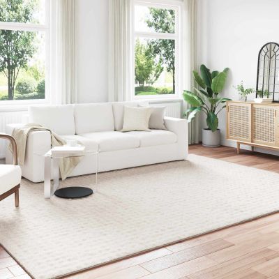 vidaXL Kusové koberce Obdĺžnikový SIROLO Krémová 280 x 200 cm