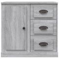vidaXL Komoda sivá sonoma 70x35,5x67,5 cm spracované drevo