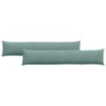 vidaXL Vankúše na pohovku 2 pcs Morská zelená 200 x 40 cm