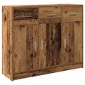 vidaXL Komoda staré drevo 91x28x75 cm kompozitné drevo