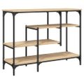 vidaXL Konzolový stolík s policami dub sonoma 100x35x75 cm
