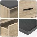 vidaXL Predsieňová lavica Sonoma dub 80 x 38 x 46 cm