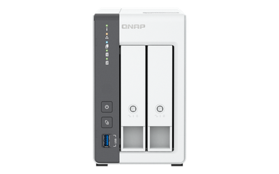 QNAP TS-216G (4core 2,0 GHz + NPU, 4 GB RAM, 2x SATA, 1x GbE, 1x 2,5 GbE, 2x USB 2.0, 1x USB 3.2)