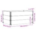 vidaXL Paletové ohrádky 3 ks čierne 120x80 cm borovicový masív