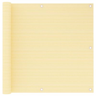 vidaXL Balkónová markíza béžová 90x600 cm HDPE