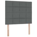 vidaXL Postel s úložným prostorem a matrací Tmavo šedá 120 x 200 cm