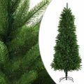 vidaXL Osvetlený umelý vianočný stromček s guľami 240 cm, zelený