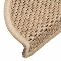 vidaXL Samolepiace nášľapy na schody 15 ks 56x17x3 cm pieskové