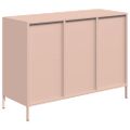 vidaXL Komoda ružová 101,5x39x73,5 cm oceľ valcovaná za studena