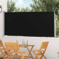 vidaXL Zaťahovacia bočná markíza 117x314 cm čierna