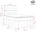 vidaXL Posteľ boxspring s matracom Modrá 120 x 200 cm Látka