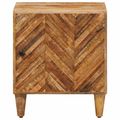 vidaXL Nočný stolík 2 ks Hnedá 40 x 33,5 x 46 cm Masívne mango drevo