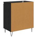 vidaXL Servírovacia skriňa Čierny dub 60 x 35 x 70 cm Kompozitné drevo
