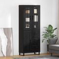 vidaXL Highboard 2 ks Čierny dub 69,5 x 34 x 180 cm Kompozitné drevo