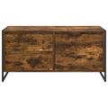 vidaXL TV skrinka 100 x 36 x 49.5 cm Dymová dub Kompozitné drevo