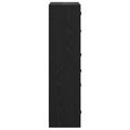 vidaXL Highboard Čierny dub 68 x 37 x 142 cm Kompozitné drevo