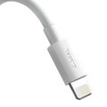 Baseus Simple Wisdom Súprava dátového kábla USB na Lightning 2,4A (2 ks/sada）1,5 m biela