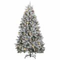 vidaXL Umelý výklopný vianočný stromček 300 LED a sada gúľ 270 cm