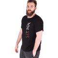 Mužské tričko T-SHIRT, čierna, veľkosť L, 100 % bavlna SIXTOL