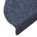 vidaXL Schodové rohože, samolepiace, 5 ks, 56x17x3 cm, modré, polkruhové