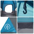vidaXL Cabin Tent 7-Person 7-miestny Modrá 185T Polyester s PU náterom