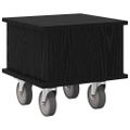 vidaXL TV stolík 37 x 35 x 35 cm Čierny dub Kompozitné drevo