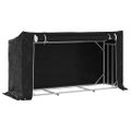vidaXL Regál na krbové drevo s pláštenkou 200,5x60,5x110,5 cm