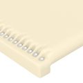 vidaXL Čelo postele krémové 160x5x118/128 cm umelá koža