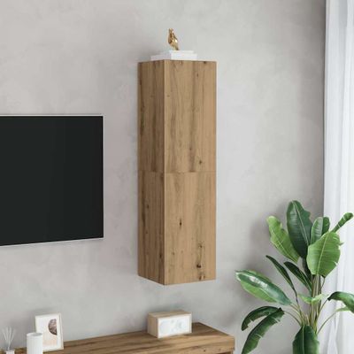 vidaXL TV skrinka dub artisan 30,5x30x110 cm kompozitné drevo