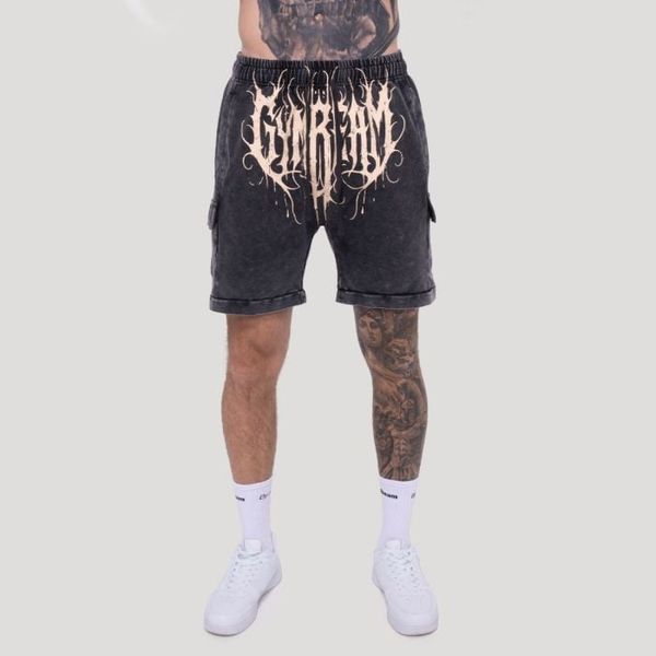 Šortky Abyss Charcoal - GymBeam, veľkosť L