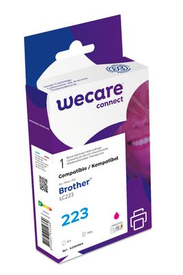 WECARE ARMOR atrament kompatibilný s BROTHER LC-223M, červená/magenta