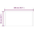 vidaXL LED kúpeľňové zrkadlo 50x100 cm