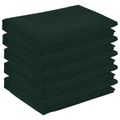 vidaXL Uterák na stôl 5 ks Obdĺžnikový Tmavozelená 140 x 140 cm