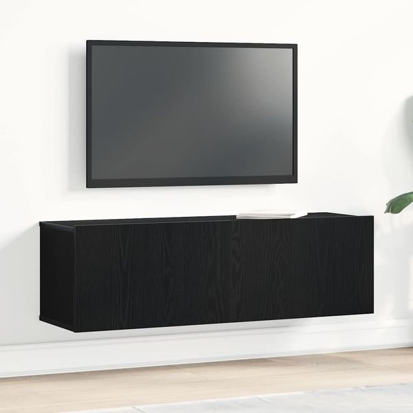 vidaXL TV skrinka Čierny dub 100 x 30 x 30 cm Kompozitné drevo