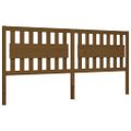 vidaXL Posteľný rám s čelom medovo-hnedý 200x200 cm masívne drevo