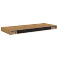 vidaXL Stenná polica Nástenná montáž 2 ks Béžová 60 x 23,5 x 3,8 cm