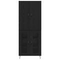 vidaXL Highboard 2 ks Čierny dub 69,5 x 34 x 180 cm Kompozitné drevo