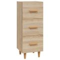 vidaXL Komoda dub sonoma 34,5x34x90 cm spracované drevo