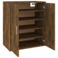 vidaXL Botník dymový dub 60x35x70 cm spracované drevo