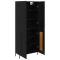 vidaXL Highboard Čierny dub 69,5 x 34 x 180 cm Kompozitné drevo