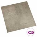 vidaXL Samo-lepiace podlahové dosky Tmavošedá a čierna 30,5 x 30,5 cm
