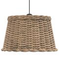 vidaXL Tienidlo na stropnú lampu, hnedé Ø45x28 cm, prútie