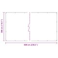 vidaXL Priehľadná plachta s okami 3x6 m PVC