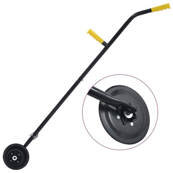 vidaXL Záhradný orezávač trávnika 125 cm oceľový