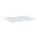 vidaXL Prídavné police 8 ks, lesklé biele 60x50x1,5 cm, drevotrieska