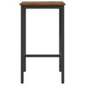 vidaXL Barový stôl 52 x 52 x 110 cm Kompozitné drevo Staré drevo